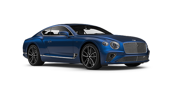 Bentley Monaco Bentley GT Azure coupe in Sequin Blue paint front 34